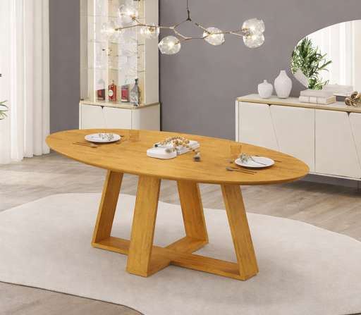 Mesa Celeste 1.80 Oval s/ Vidro